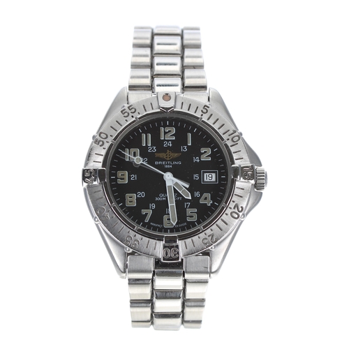 7 - Breitling Colt Quartz stainless steel gentleman's wristwatch, reference no. A57035, serial no. 137xx... 