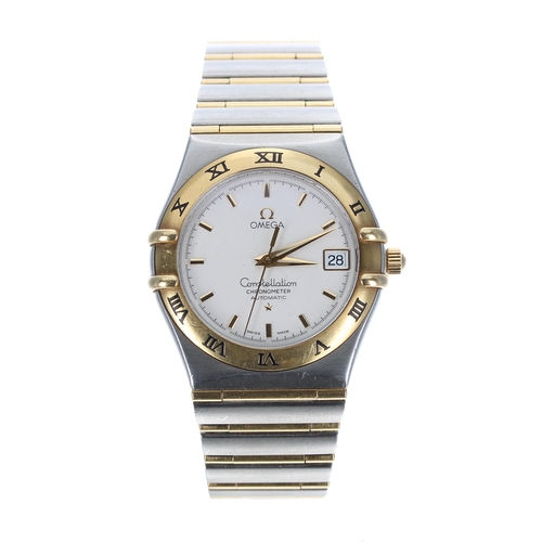 16 - Omega Constellation Chronometer automatic gold and stainless steel gentleman's wristwatch, reference... 