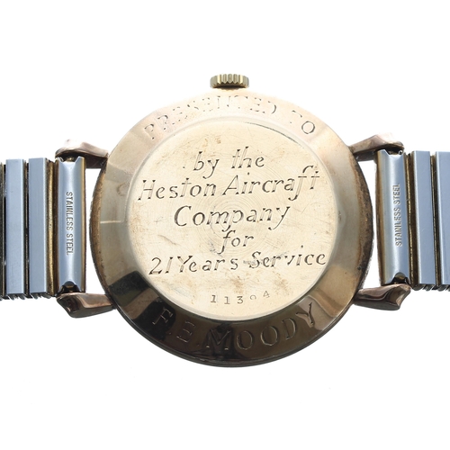 39 - Jaeger-LeCoultre 9ct gentleman's wristwatch, London 1960, signed silvered dial with subsidiary secon... 