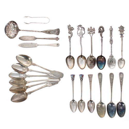 518 - Set of six George IV silver teaspoons, maker William Collins, London 1824, 5.5