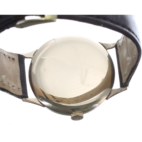 19 - Tudor 9ct gentleman's wristwatch, Edinburgh 1958,, signed silvered dial with Arabic quarter numerals... 