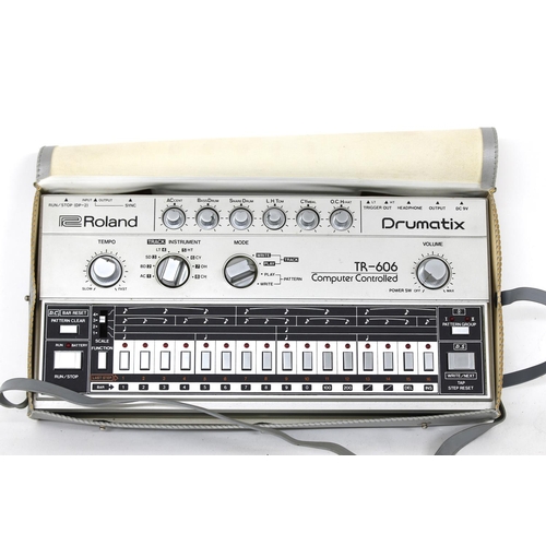 Roland Drumatix TR-606 Computer Controlled Drum Machine, within original carry case