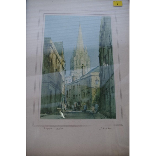 1279 - Nigel Purchase, 'Chichester', signed and dated 1979, watercolour, 18 x 32.5cm; together with Mary Br... 