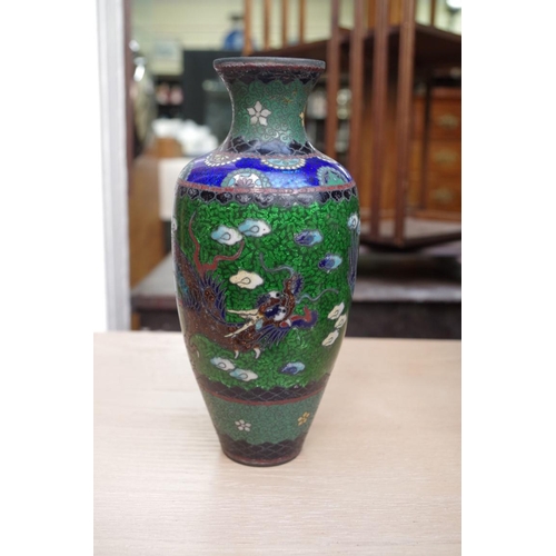 1016 - A mixed group of Chinese and Japanese ceramics; together with a cloisonne enamel vase. ... 