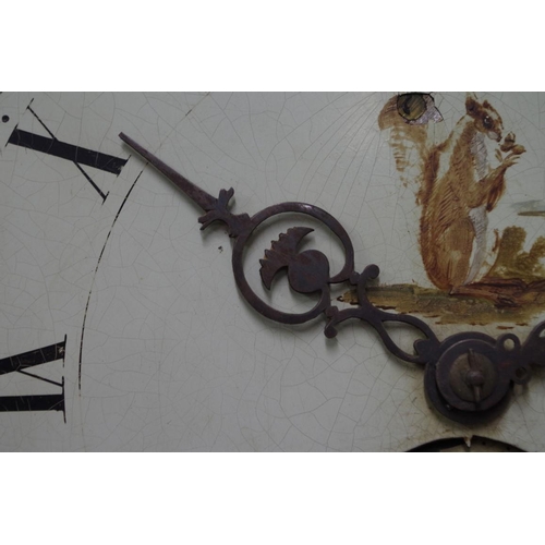 1182 - A George III oak and mahogany crossbanded 30 hour longcase clock, the 12.5in square painted dia... 