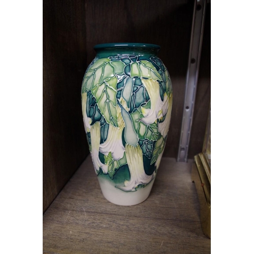 1262 - A Moorcroft 'Angel's Trumpet' pattern ovoid vase, by Anji Davenport, signed and inscribed to base, 1... 