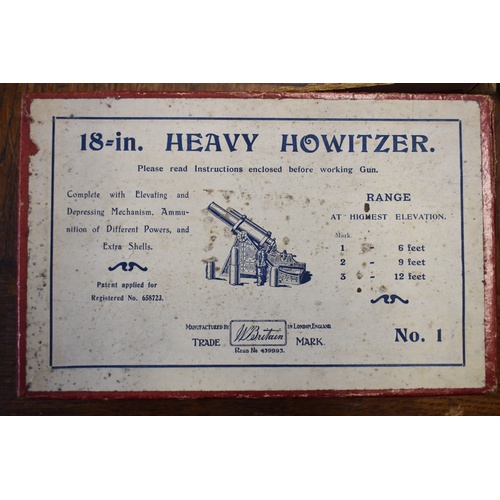 1418 - A Britains '18in Heavy Howitzer No.1', set 1265 (brown), boxed.