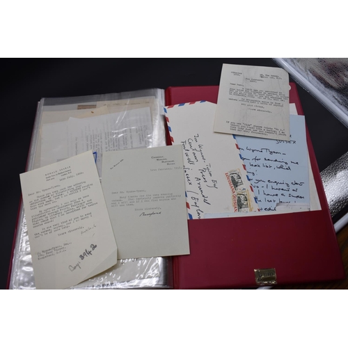 33 - LITERARY LETTERS: collection of misc. ALS, TLS and other material from the archive of Jon Wynne... 