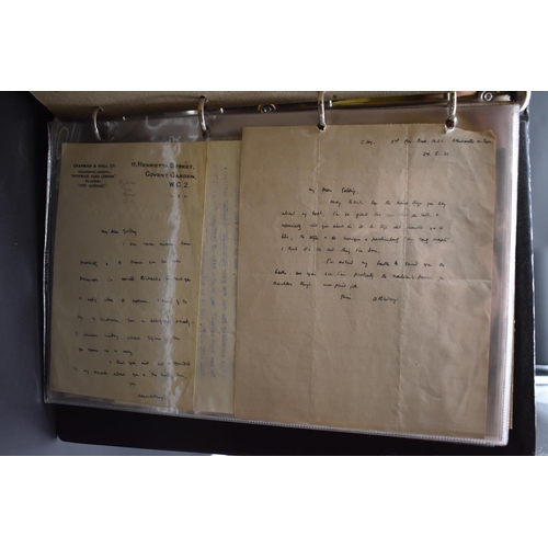 34 - LITERARY LETTERS: collection of misc. ALS, TLS and other material from the archive of Jon Wynne-Tyso... 