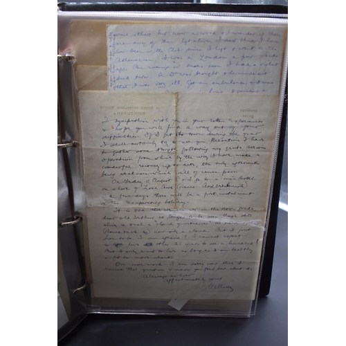 34 - LITERARY LETTERS: collection of misc. ALS, TLS and other material from the archive of Jon Wynne-Tyso... 