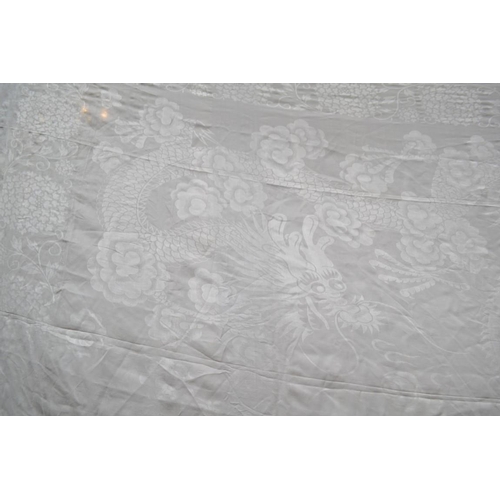 1383 - An Indian silk damask panel, 278 x 150cm. 