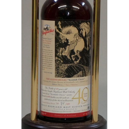 178 - A limited edition 70cl bottled of Glenfarcas 40 year old 'Scottish Classic' whisky, 43% abv, with Ro... 