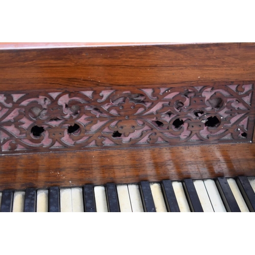 1060 - A Victorian mahogany square piano, by John Broadwood & Son, No.59879, circa 1848, 178cm wide x 7... 