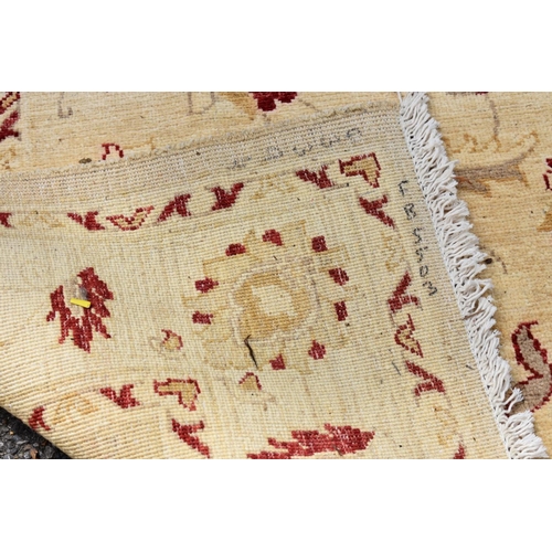 1100A - A Ziegler carpet, having allover floral decoration, 254 x 177cm.