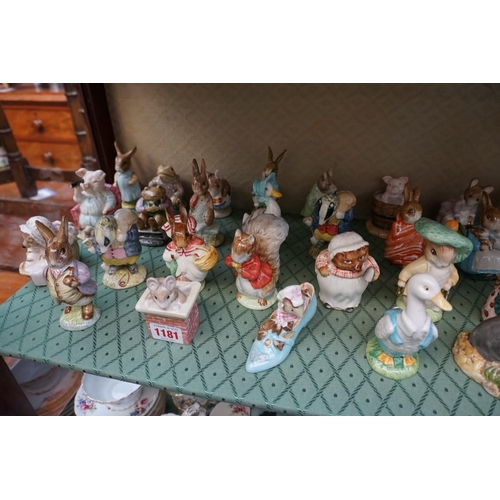 1181 - Forty four Beswick Beatrix Potter figures. (44)