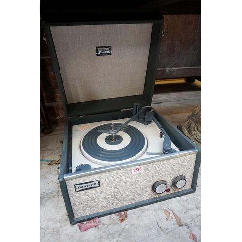 1228 - A vintage Dansette 'Senator' record player. 