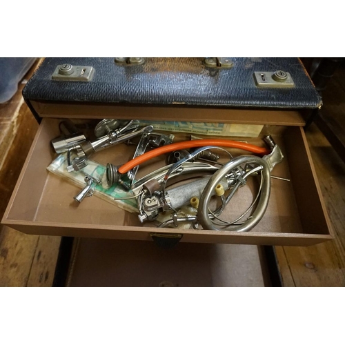 1668 - A collection of vintage surgical equipment and related medical items. 