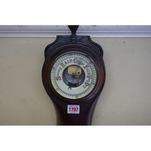 1797 - A propeller aneroid barometer, the blade inscribed 'Elora', 130cm long. 
