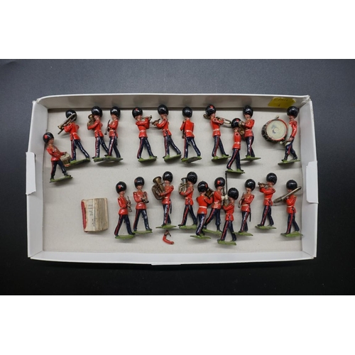 1699 - Twenty-one Britains 'Band of the Coldstream Guards' figures, (s.d.); and other unrelated items.... 