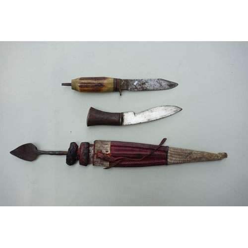 1941 - A small collection of knives and similar, to include a kukri.
