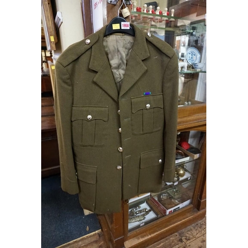 1958 - A 1980s British Army officer's standard service dress jacket and trousers, by Gieves & Hawkes.... 