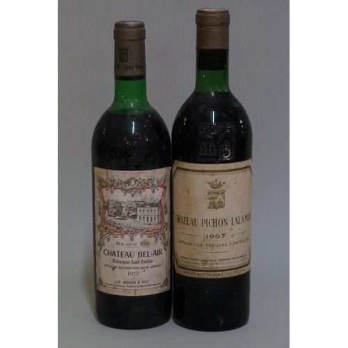 168 - A bottle of Chateau Pichon Lalande Pauillac, 1967; together with a 73cl bottle of Chateau Bel-Air, P... 