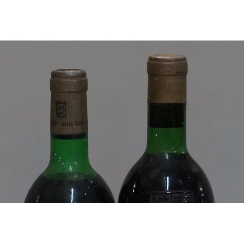 168 - A bottle of Chateau Pichon Lalande Pauillac, 1967; together with a 73cl bottle of Chateau Bel-Air, P... 