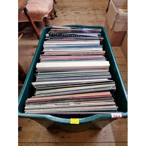 364 - VINYL RECORDS: a quantity of 33rpm LP records, approx 100+. (Large box)
