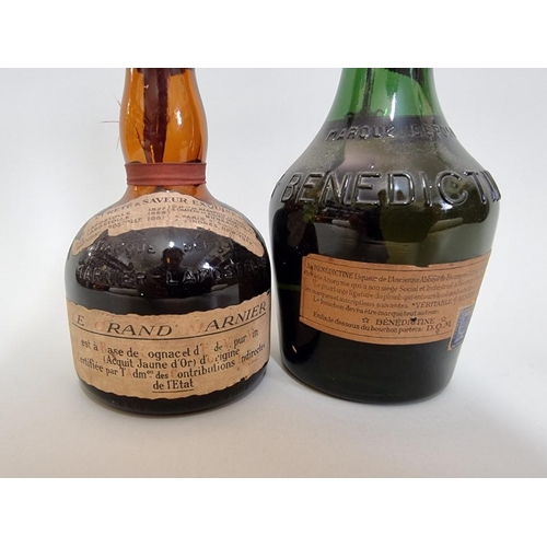 23 - An old half bottle of DOM Benedictine, probably 1950s bottling; together with a small old bottle of ... 