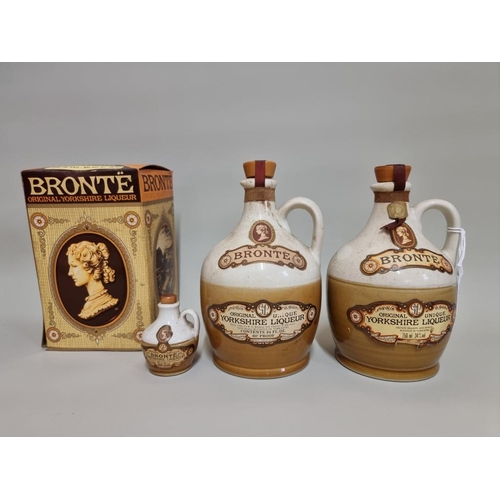 37 - Two old flagons of Bronte Yorkshire liqueur, 1960s/70s bottlings, comprising: a 24 fl.oz. example, i... 