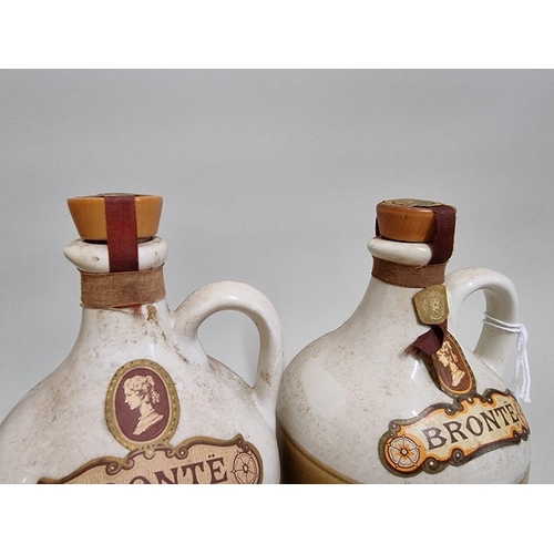 37 - Two old flagons of Bronte Yorkshire liqueur, 1960s/70s bottlings, comprising: a 24 fl.oz. example, i... 