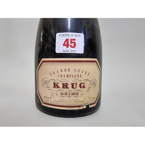 45 - A 75cl bottle of Krug Grande Cuvee NV champagne.
