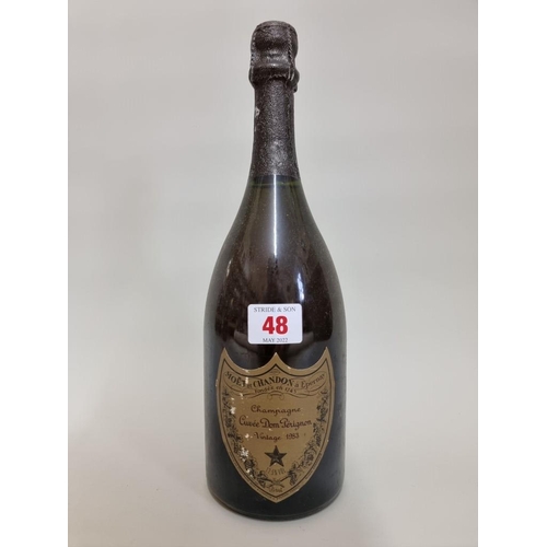48 - A 75cl bottle of Moet et Chandon 'Dom Perignon' 1983 vintage champagne.