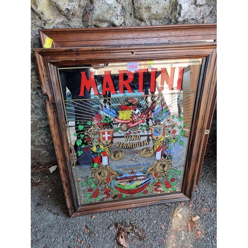 1004 - A Martini advertising pub mirror; together with other pub mirrors, cigarette cards, two cartoon... 