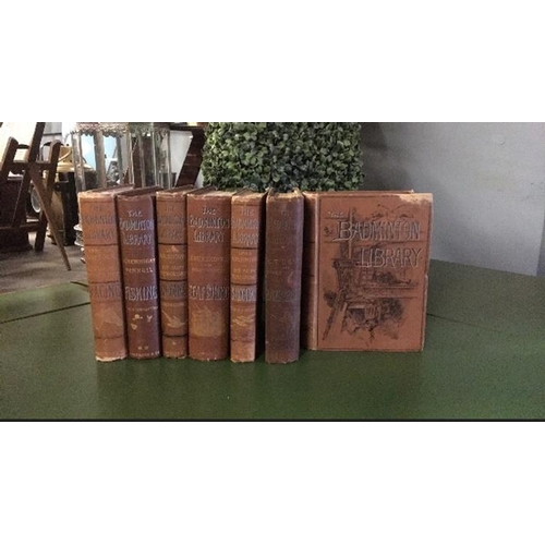 180 - 7 x Books of The Badminton Library Circa 1890. This is including a fishing volume (62)...