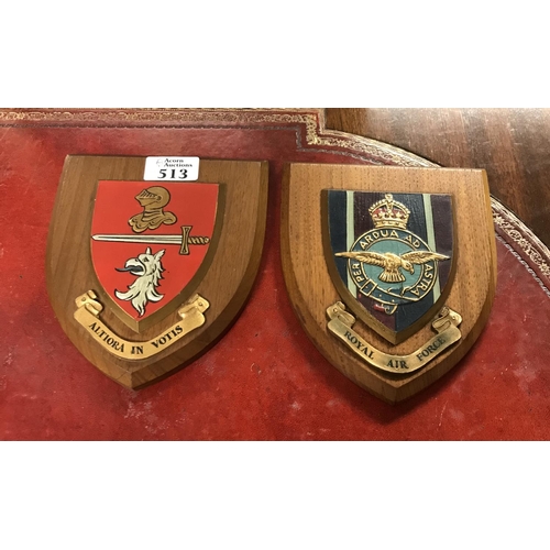 513 - 2 x Military plaques...