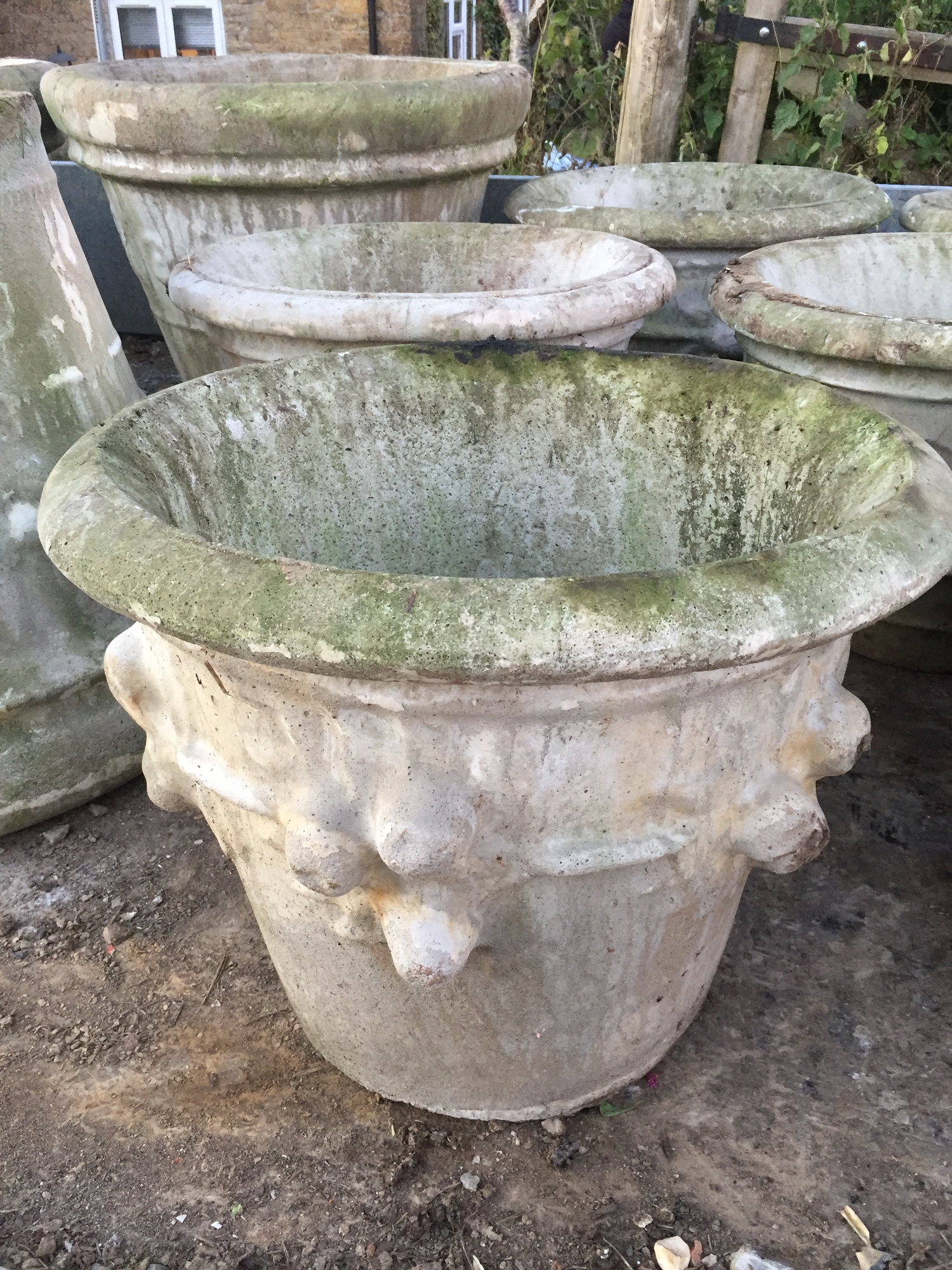 Large Concrete Garden Pots