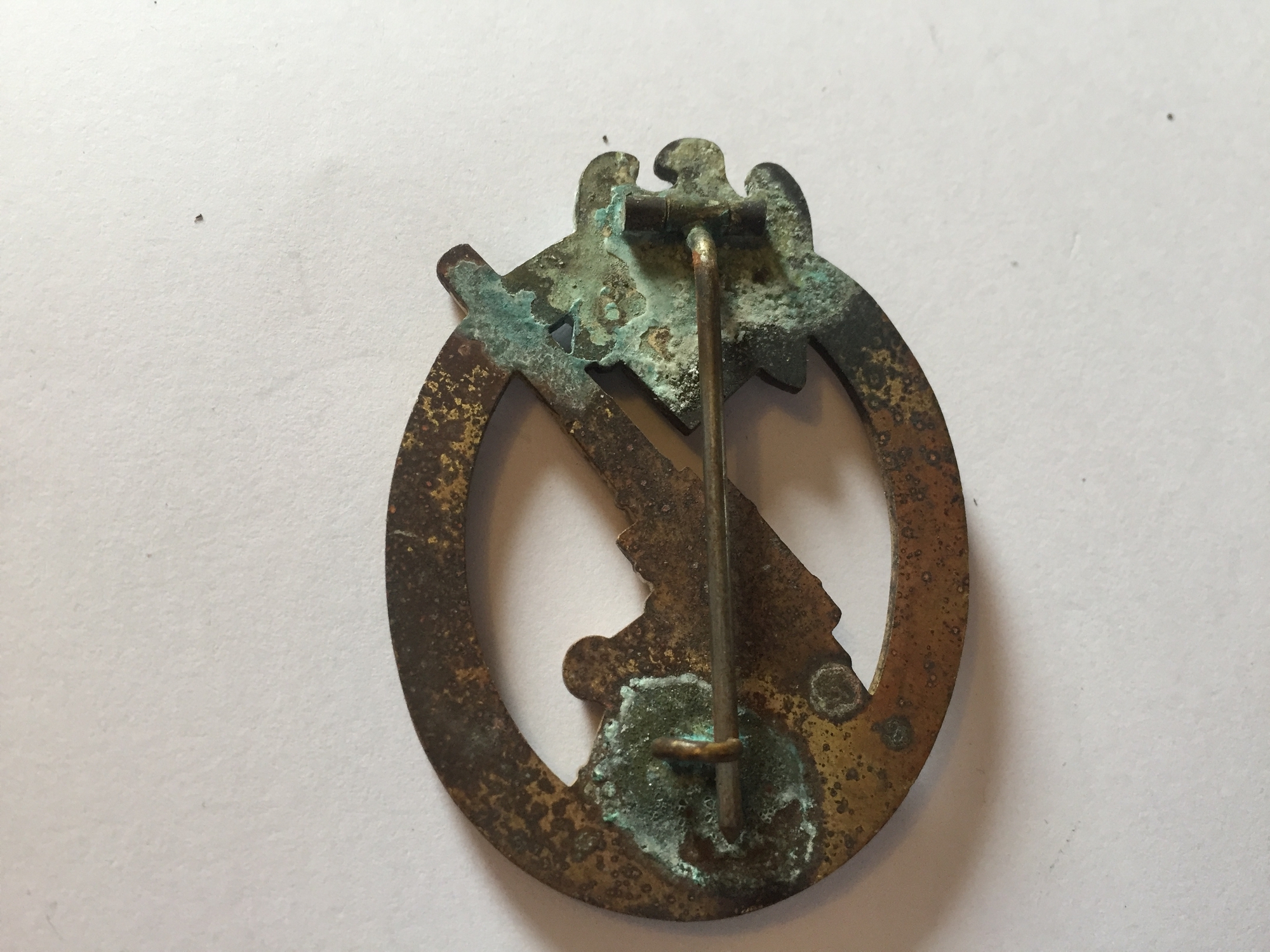 A WW2 German Army Flak Badge Discoloured In Places