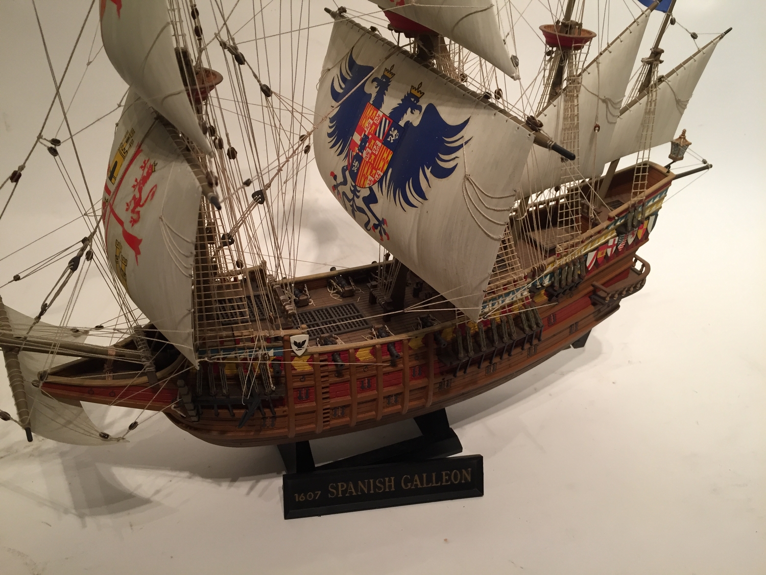 1607 Spanish galleon Model Sail Ship 1:100 Scale Built From Imai Kit Of ...