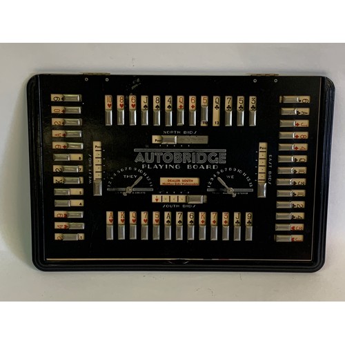53 - Vintage Autobridge Playing Board , With Extra Sheets.