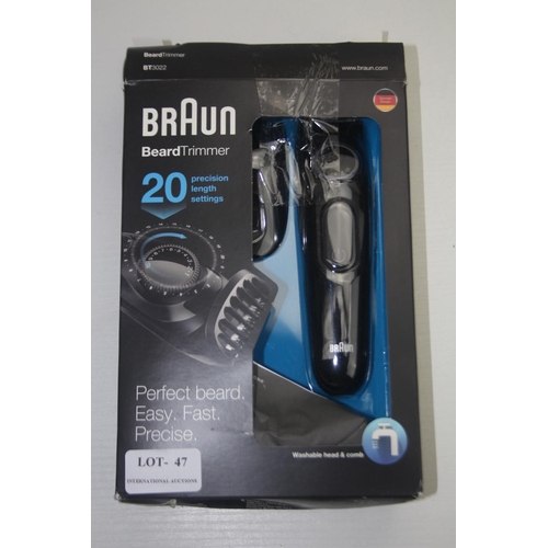 braun beard trimmer 20 precision