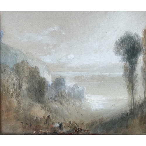 1106 - John Mallord William Turner, R.A., 'The Castle at Tancarville, Normandy' -John Mallord William Turne... 