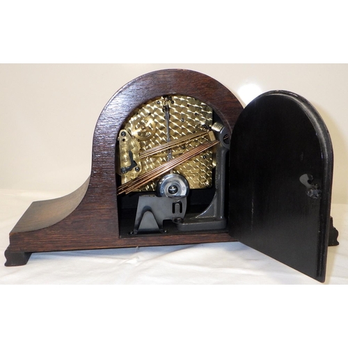 10 - A Westminster chime mantle clock