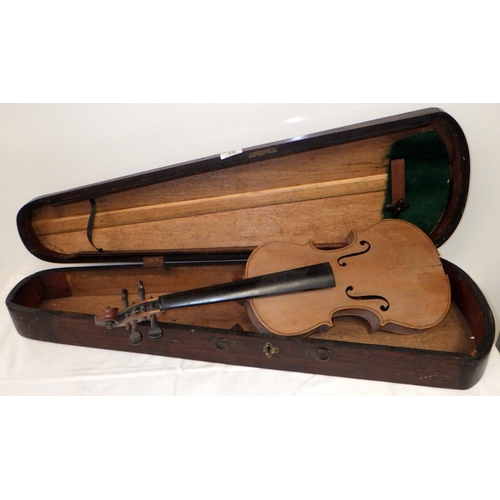 26 - A violin and case