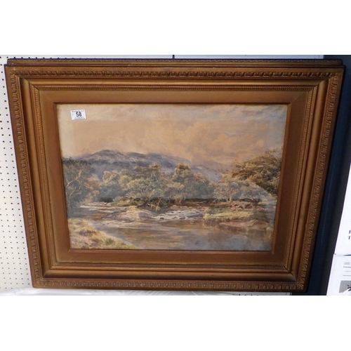 58 - Lloyd Bond, Three framed Landscape watercolours 83x68cm, 83x68cm 66x 50cm (3)