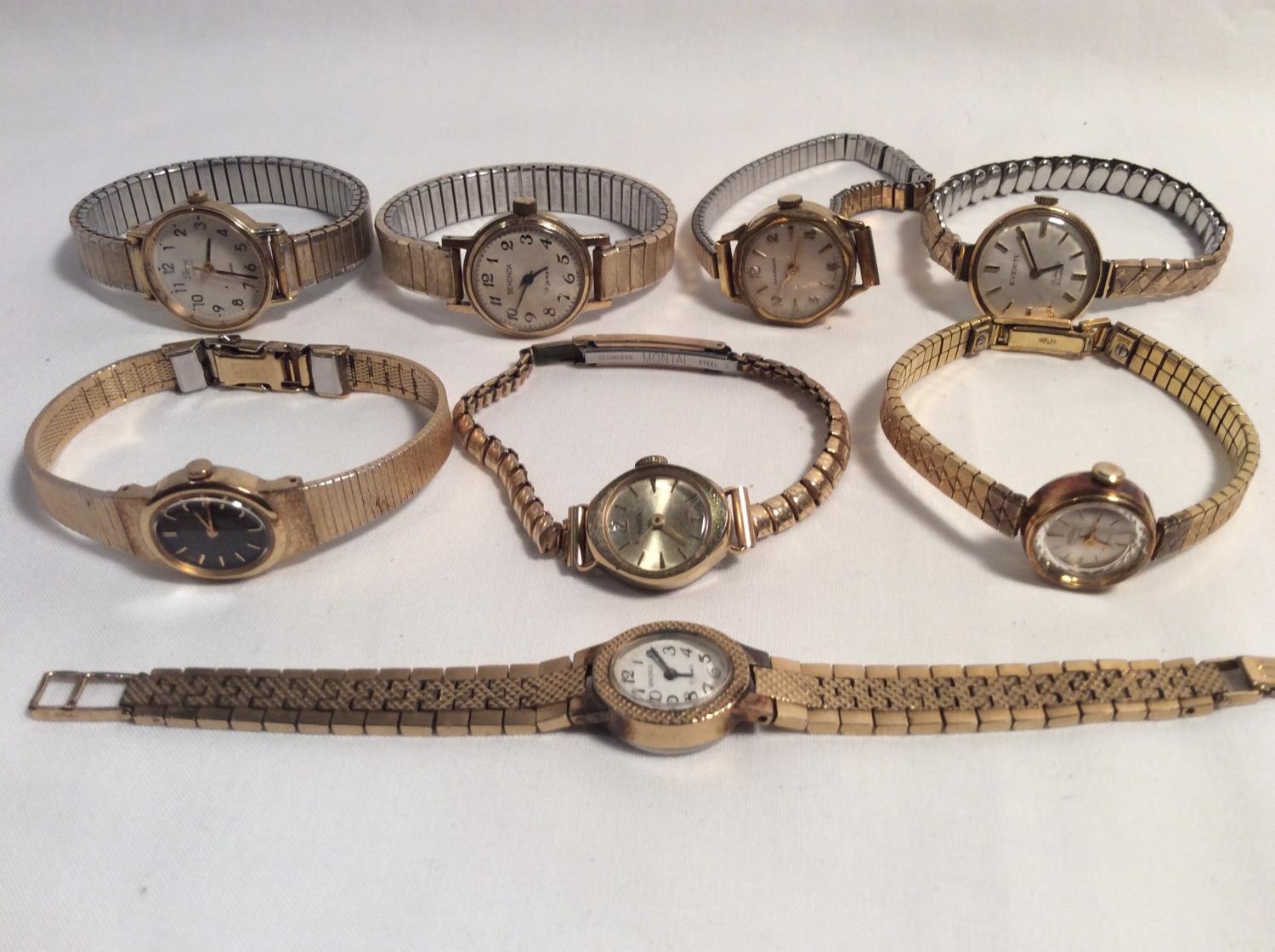 8 vintage gold ladies watches