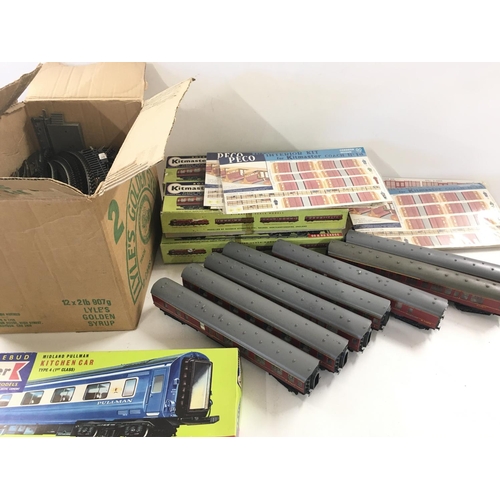 A Collection of 00 Gauge Coach Kits. Track. And Coaches.(2)