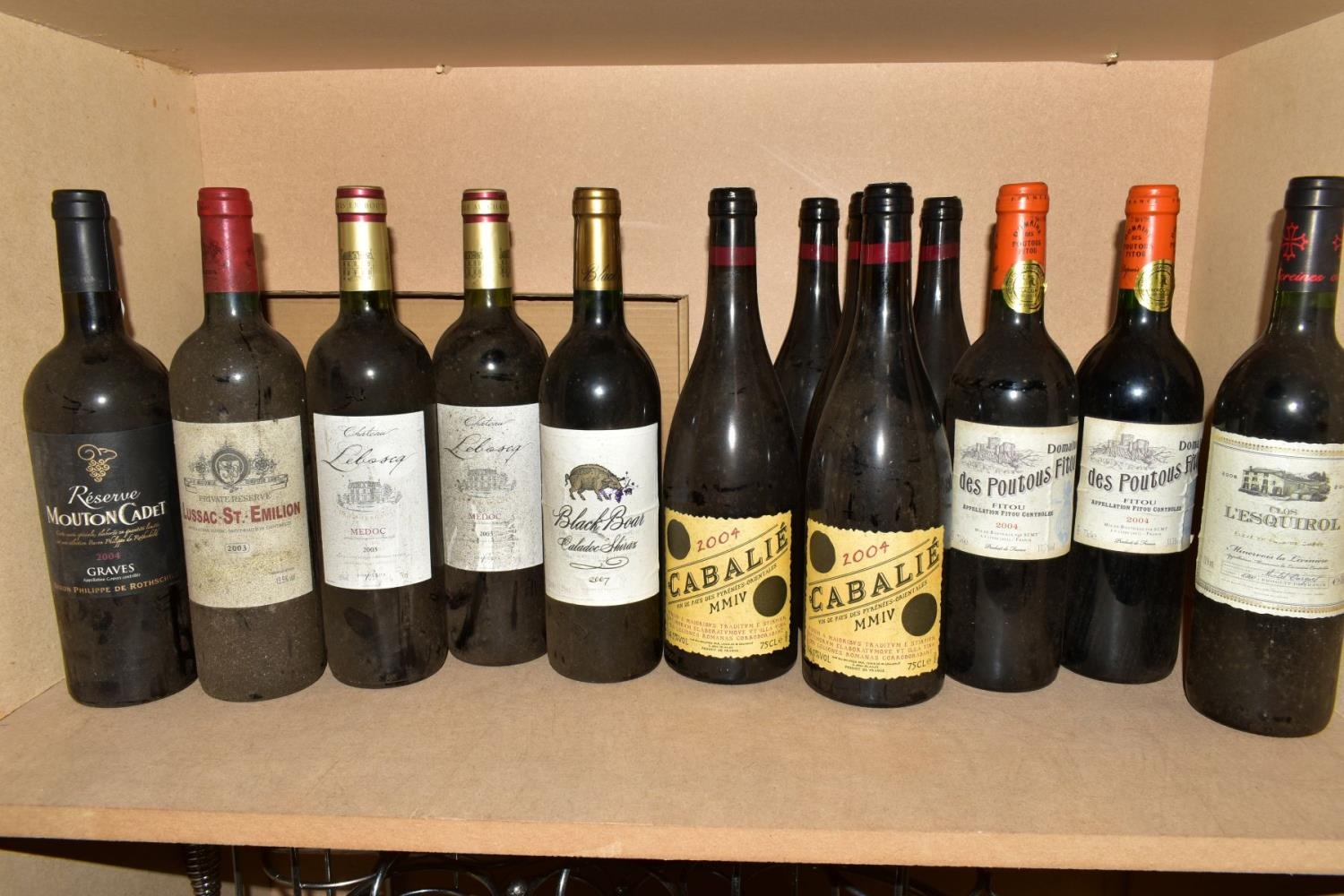 TWENTY BOTTLES OF FRENCH RED WINE AND A BOTTLE OF WHITE WINE