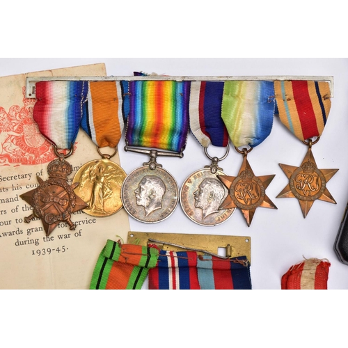 A GROUP OF ELEVEN MEDALS COVERING WWI AND WWII, including the Imperial ...