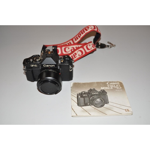 A CANON F1 FILM SLR fitted with a FD 50mm f1.4 lens and Inst... Barnebys